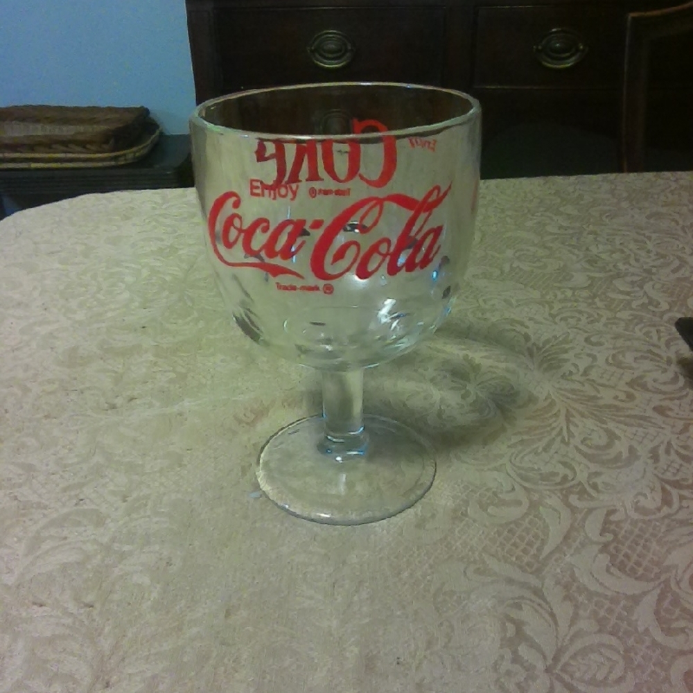 Coca-Cola Clear Glass with Red Logo